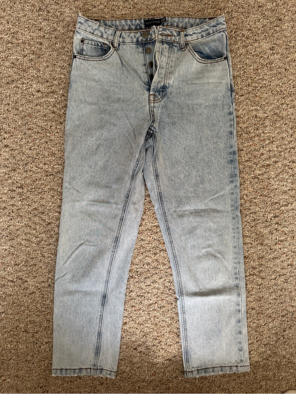 long tall sally Light Wash Slim Straight Jeans